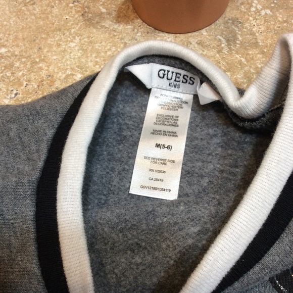 GUESS GIRLS BLACK L/S TOP - Picture 7 of 8